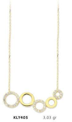 Sıralı Halka Kolye - Mars Kuyumculuk