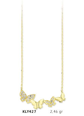 Sıralı Kalp Kolye - Mars Kuyumculuk