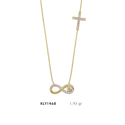 Sonsuzluk Haçlı Kolye - Mars Kuyumculuk