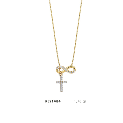 Sonsuzluk Haçlı Kolye - Mars Kuyumculuk
