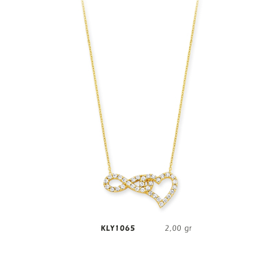 Sonsuzluk Kalp Kolye - Mars Kuyumculuk