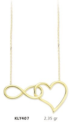 Sonsuzluk Kalp Kolye - Mars Kuyumculuk