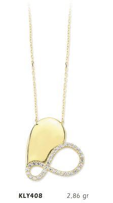 Sonsuzluk Kalp Kolye - Mars Kuyumculuk