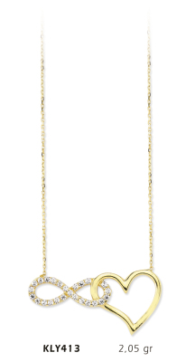 Sonsuzluk Kalp Kolye - Mars Kuyumculuk