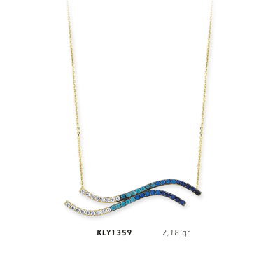 Su Dalgası Kolye - Mars Kuyumculuk