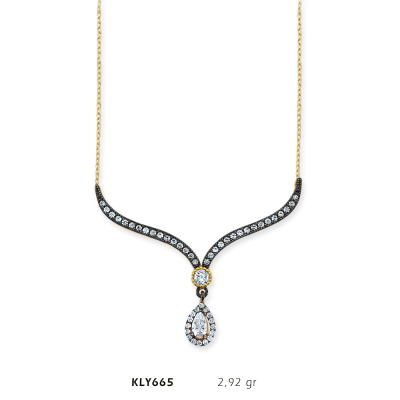 Taşlı Fantezi Kolye - Mars Kuyumculuk