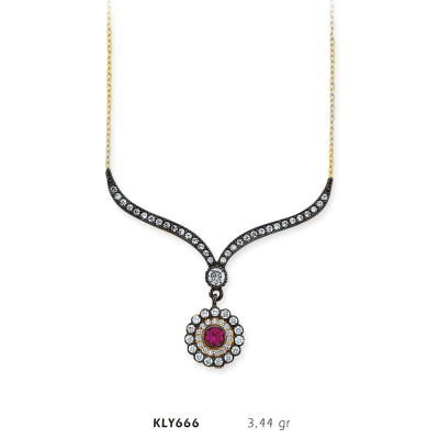 Taşlı Fantezi Kolye - Mars Kuyumculuk