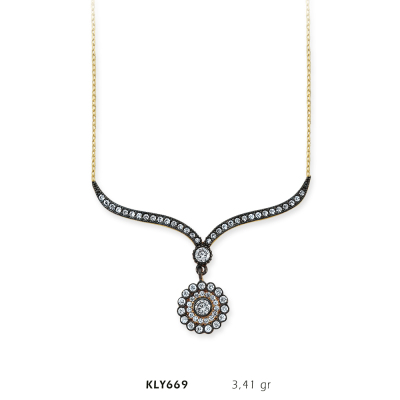 Taşlı Fantezi Kolye - Mars Kuyumculuk