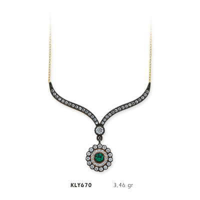 Taşlı Fantezi Kolye - Mars Kuyumculuk