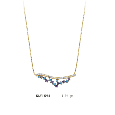 Taşlı Zarif Kolye - Mars Kuyumculuk