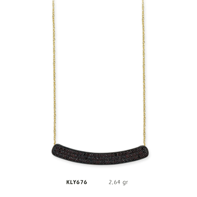 Üç Sıra Taşlı Fantezi Kolye - Mars Kuyumculuk