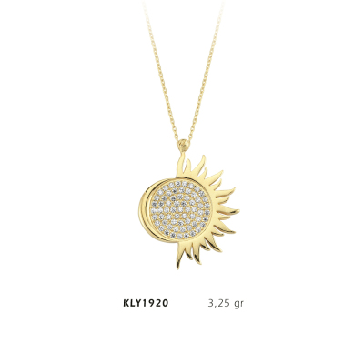 Yarım Güneş Kolye - Mars Kuyumculuk