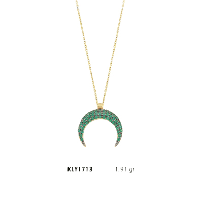 Yeşil Hilal Kolye - Mars Kuyumculuk