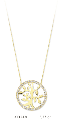 Yuvarlak Dal Kolye - Mars Kuyumculuk