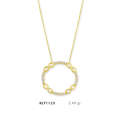 Yuvarlak Sonsuzluk Kolye - Mars Kuyumculuk