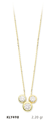 Yuvarlak Taşlı Kolye - Mars Kuyumculuk