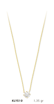 Yuvarlak Taşlı Kolye - Mars Kuyumculuk