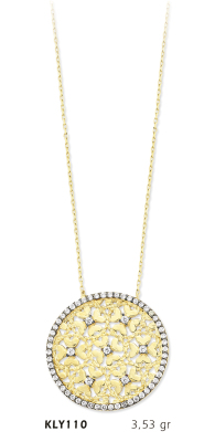 Yuvarlak Yonca Kolye - Mars Kuyumculuk